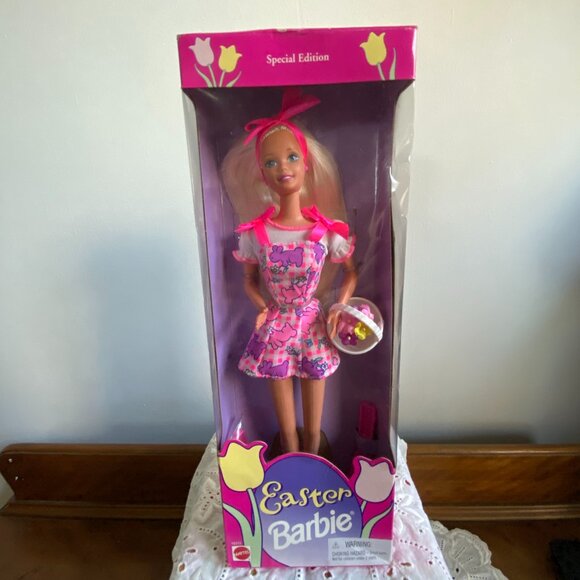 Vintage 90’s Easter Barbie Doll Special Edition 1996 Mattel, New in box - Picture 1 of 9
